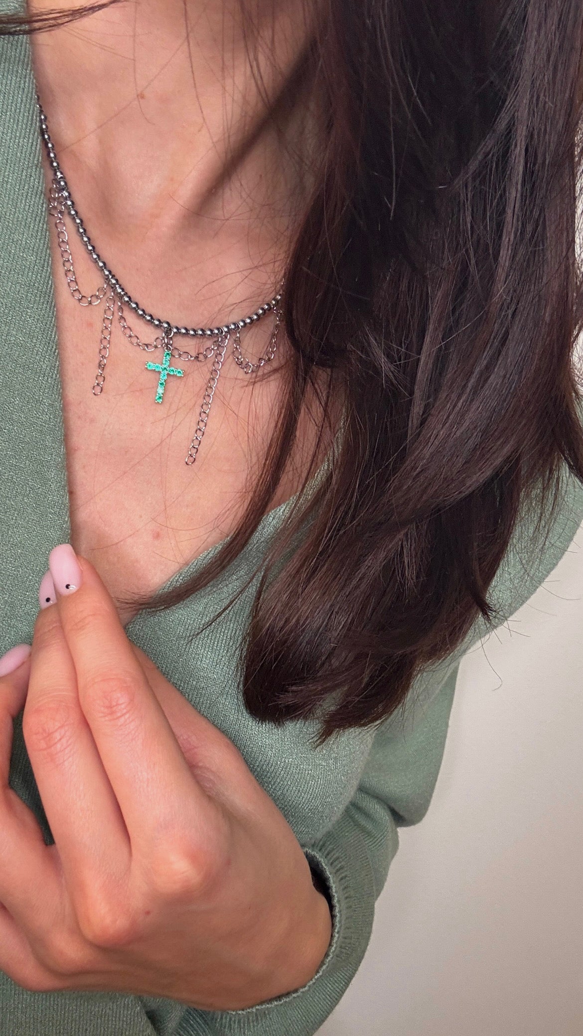 CHOKER nr.56 (40cm) - Hematite