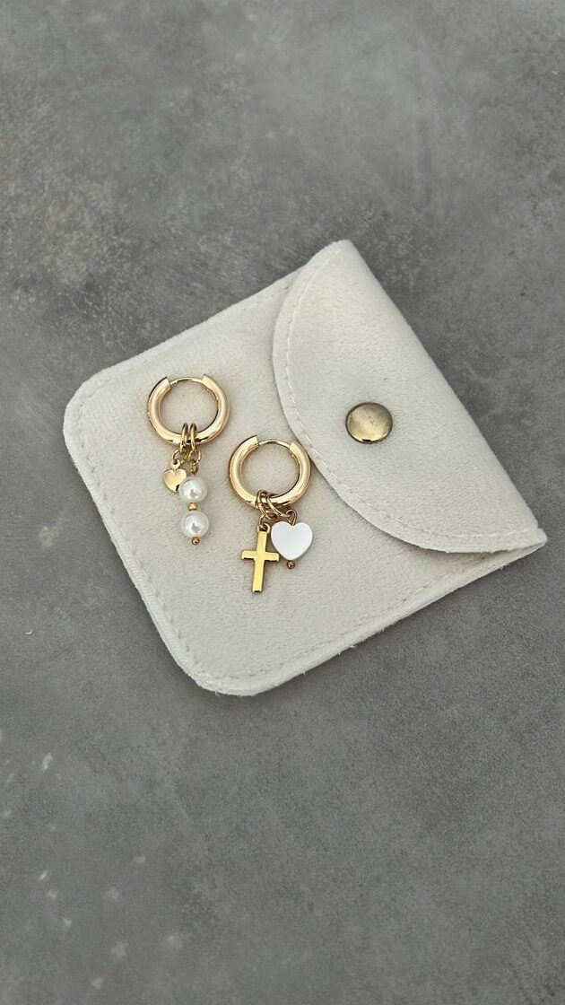 Auskari EARRINGS-49 ar elegantu dizainu un mirdzošiem akmeņiem, piemēroti ikdienas un svin