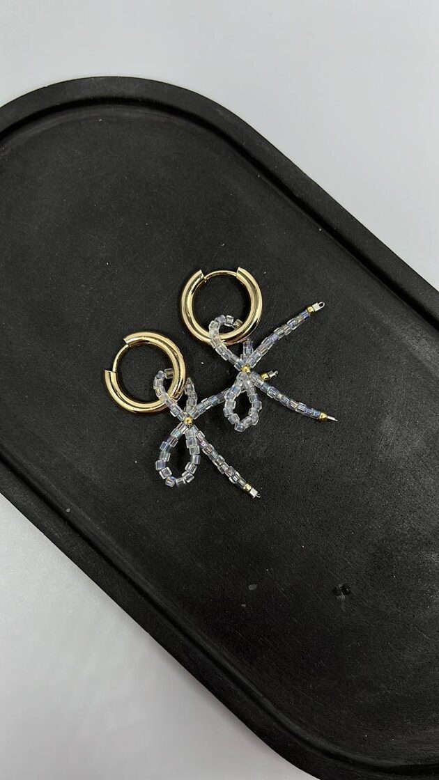 Auskari KONGO with SMALL WHITE SUGAR