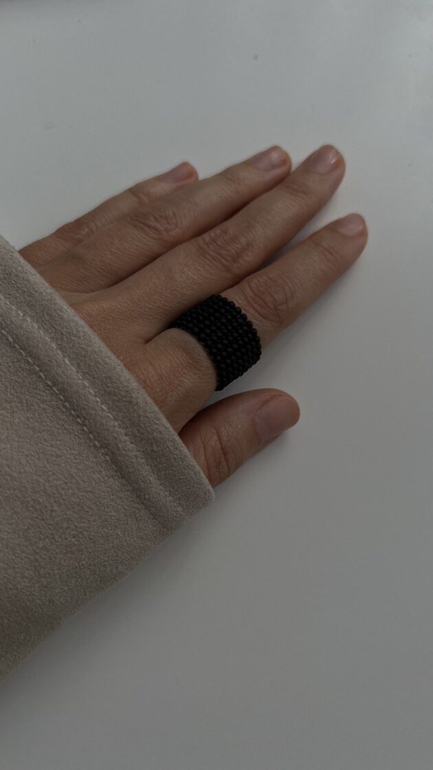 Gredzens Black Matte