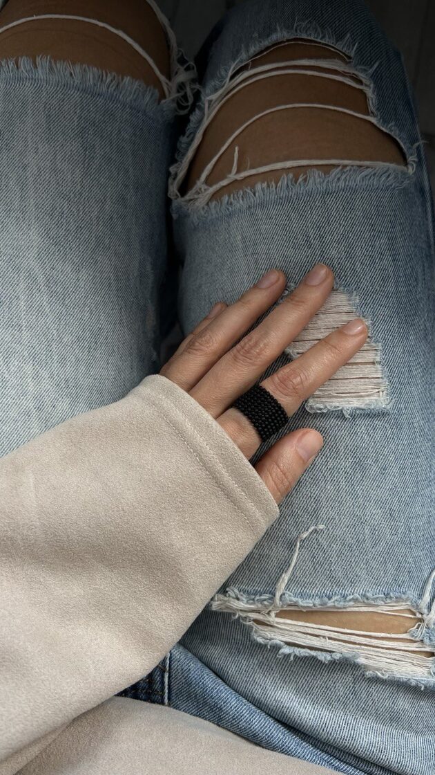 Gredzens Black Matte